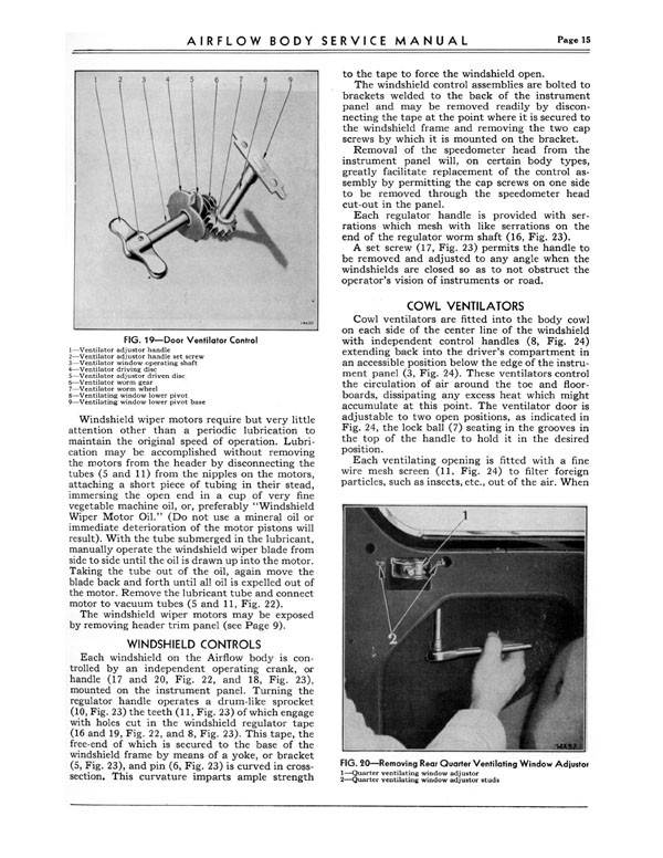 1934 Chrysler Airflow Body Service Manual Page 6